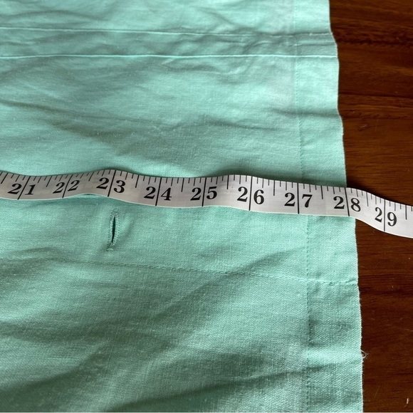 Erika Women’s Jacket lagoon Linen Blend Button Up Aqua Lightweight NWT - Picture 9 of 9